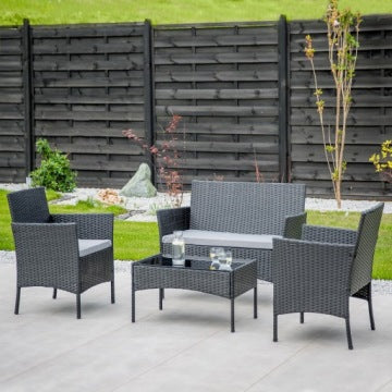 SFS010 Grey Technorattan Garden Furniture Set by MTG